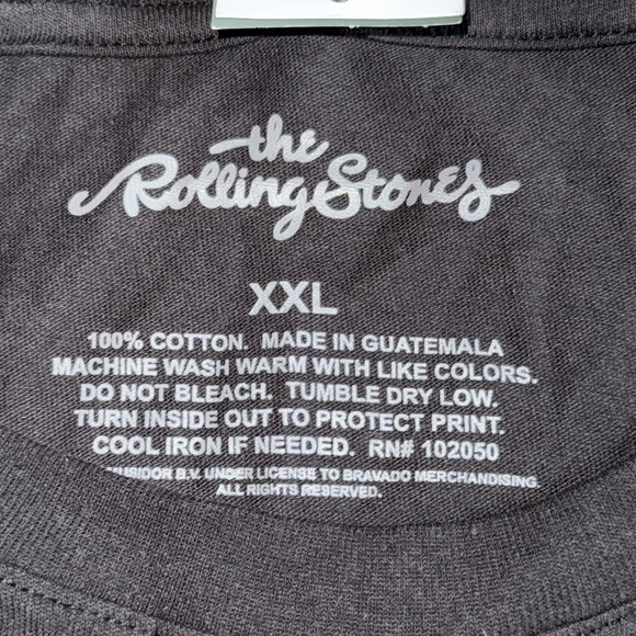 The Rolling Stones Tour of America '78 Black Graphic Short Sleeve T-Shirt - Picture 5 of 5